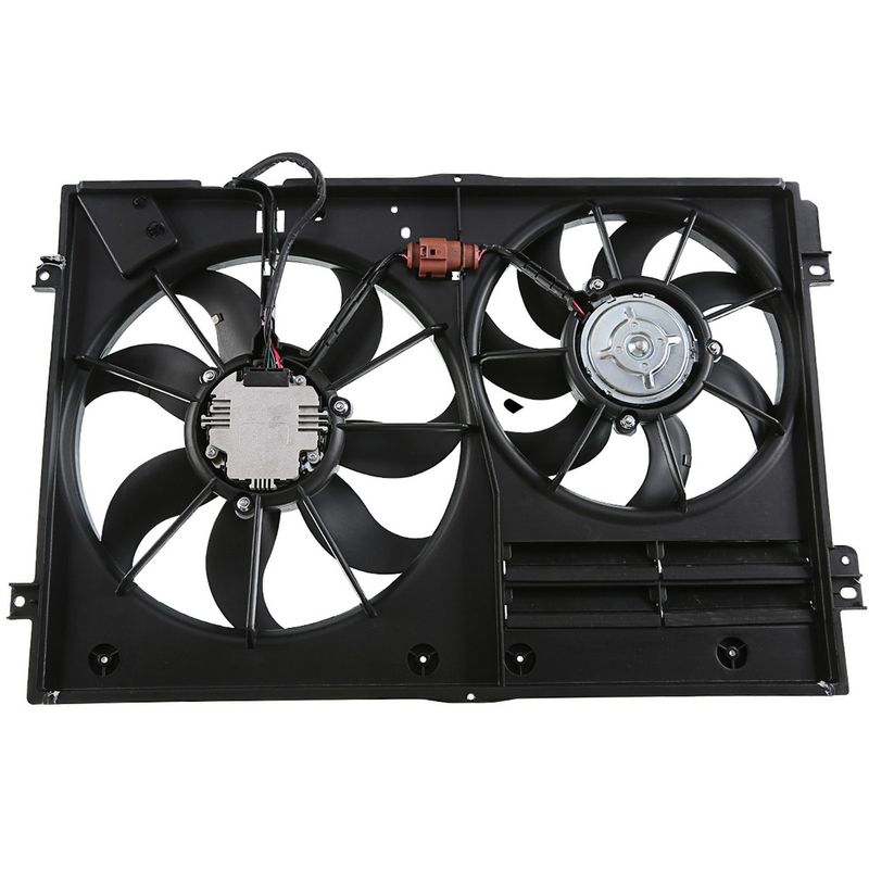 Radiator Engine Cooling AC Fan Assembly for Audi VW A3 TT CC Tiguan Passat Bora