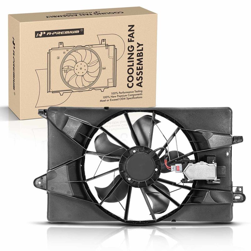 Engine Radiator Cooling Fan Assembly with Shroud for Dodge Dart 2013-2016