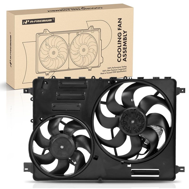 Radiator Cooling Fan Assembly with Shroud for Volvo S60 2011-2016 S80 XC70