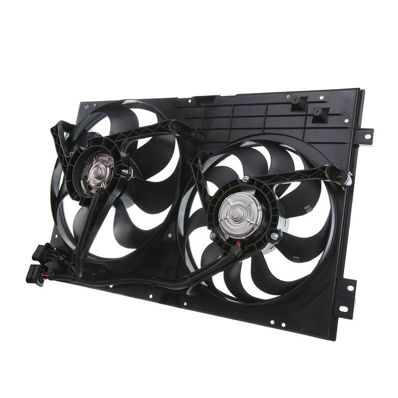 Radiator Cooling Fan Assembly w/Motor for Volkswagen Clasico Golf Jetta Audi TT