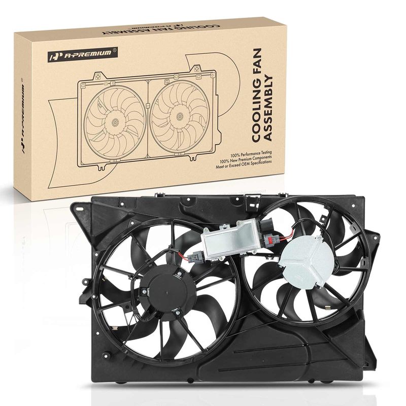 Engine Radiator Cooling Fan Assembly with Shroud for Ford Explorer 11-12 Lincoln