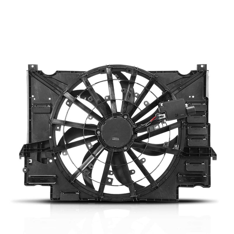 Radiator Cooling Fan Assembly with Shroud for Jaguar XE 2017-2019 XF 2.0L 3.0L