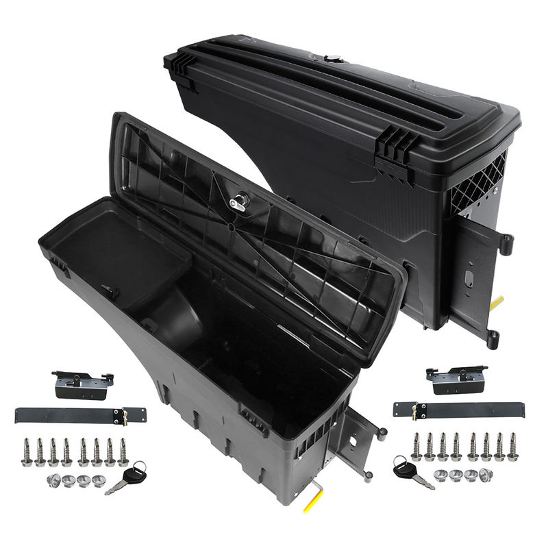 2x Rear Truck Bed Storage Box Toolbox with Lock for Dodge Ram 1500 2500 3500