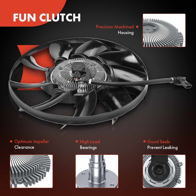 Radiator Fan Clutch Severe Duty for Land Rover Range Rover 2006-2009 V8 4.2L