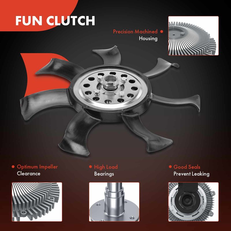 Radiator Fan Clutch for Dodge Sprinter 2500 3500 2007-2008 Freightliner V6 3.5L