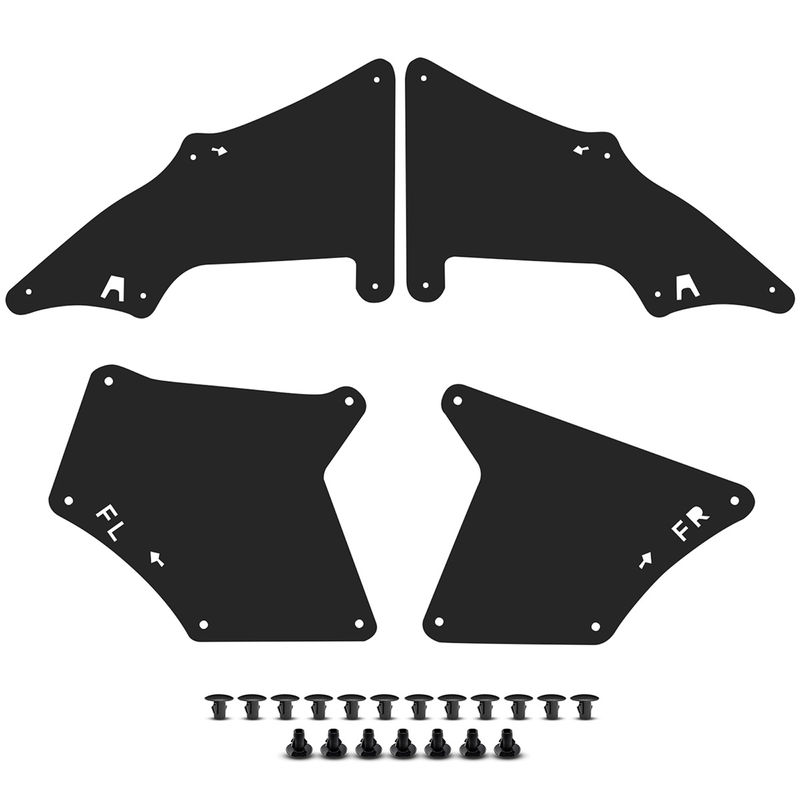 4x Front Splash Guards Mud Flaps Fender Liner Shield for Toyota 4Runner GX460