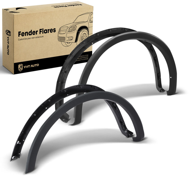 4x Front & Rear OE Factory Style Shiny Fender Flare for Ford F-150 2009-2014