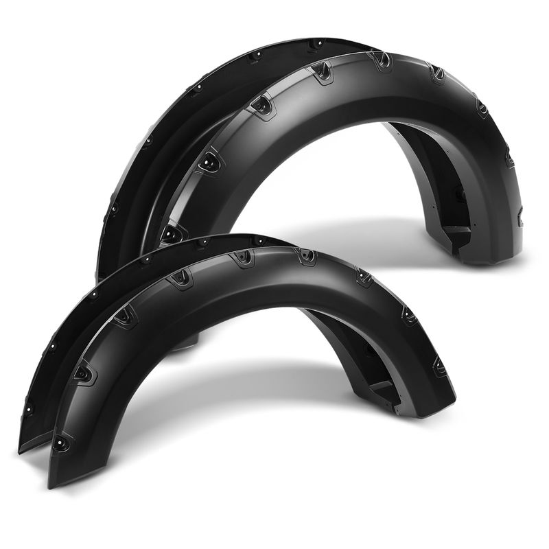 4x Front & Rear Pocket River Style Fender Flare for Ford F-150 2004-2008 Lincoln