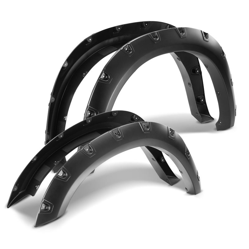 4x Front & Rear Pocket Style Fender Flare for Dodge Ram 1500 Ram 2500 3500