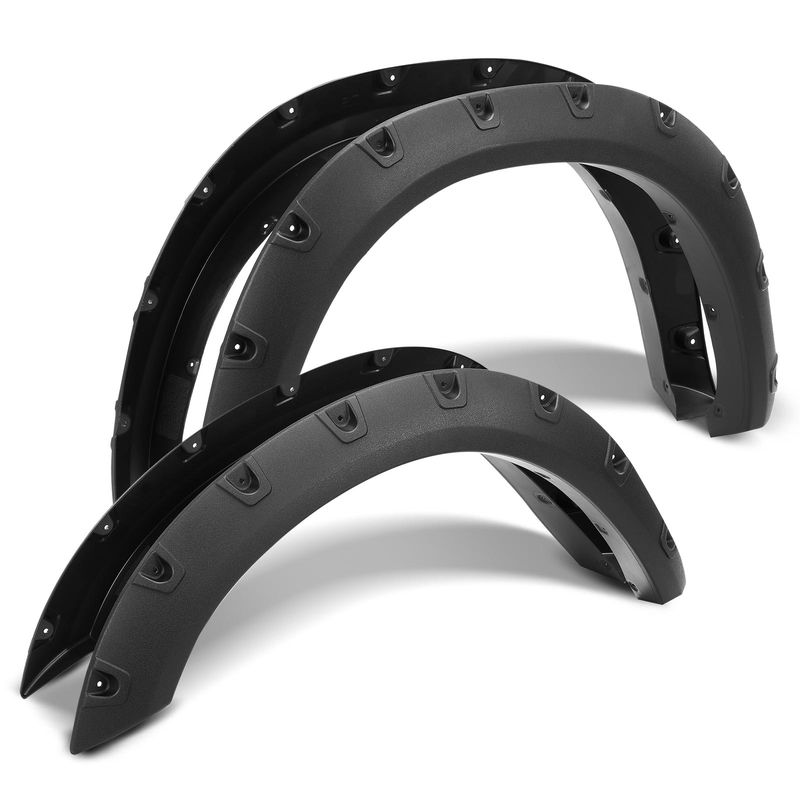 4x Front & Rear Pocket Style Fender Flare for Ram 1500 Dodge Ram 1500 2500 3500