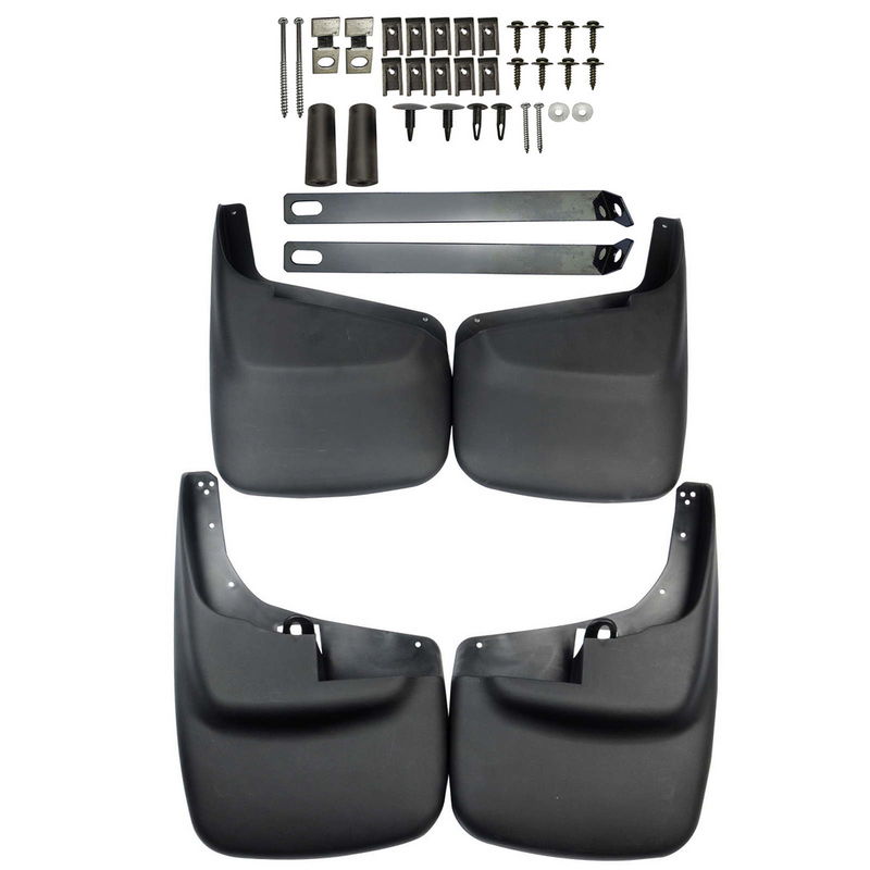 Mud Flaps Splash Guards without Fender Flares for Ford F-250 F-350 F-550 Super Duty