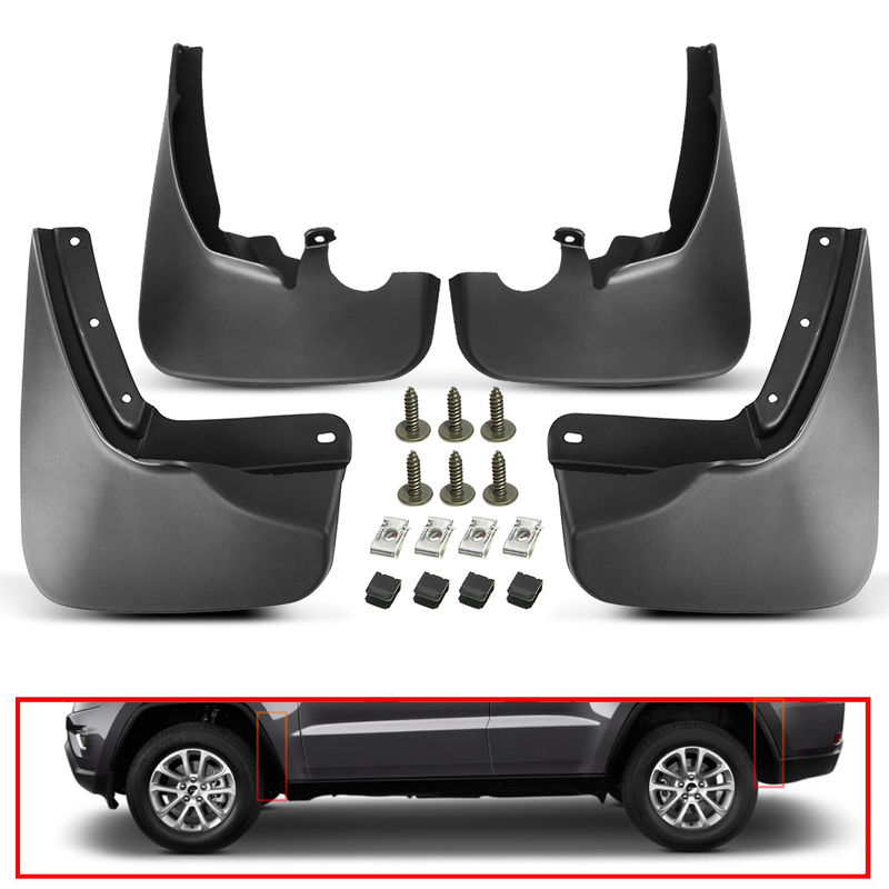 4x Front & Rear Splash Guards Mud Flaps for Ford Explorer 2019-2023