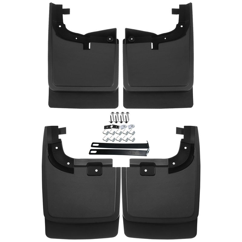 Mud Flaps Splash Guards without Fender Flares for Ford F-250 F-350 Super Duty 17-18