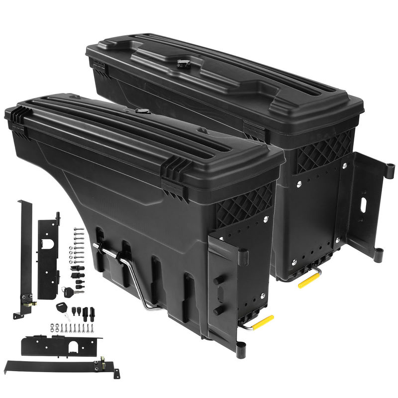 2x Rear Truck Bed Storage Box Toolbox for Chevy Silverado 1500 GMC Sierra 99-07