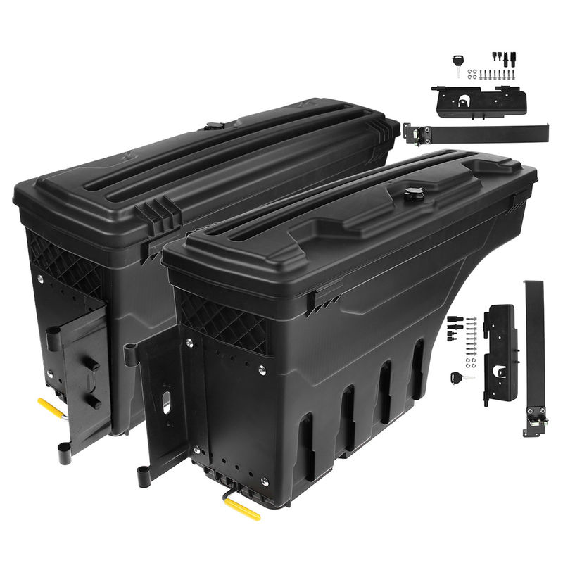 2x Left & Right Truck Bed Storage Box ToolBox for Chevy GMC Dodge Ram Ford
