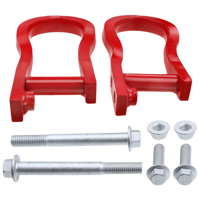 2x Red Front Tow Hooks for Chevy Silverado GMC Sierra 1500 2007-2019