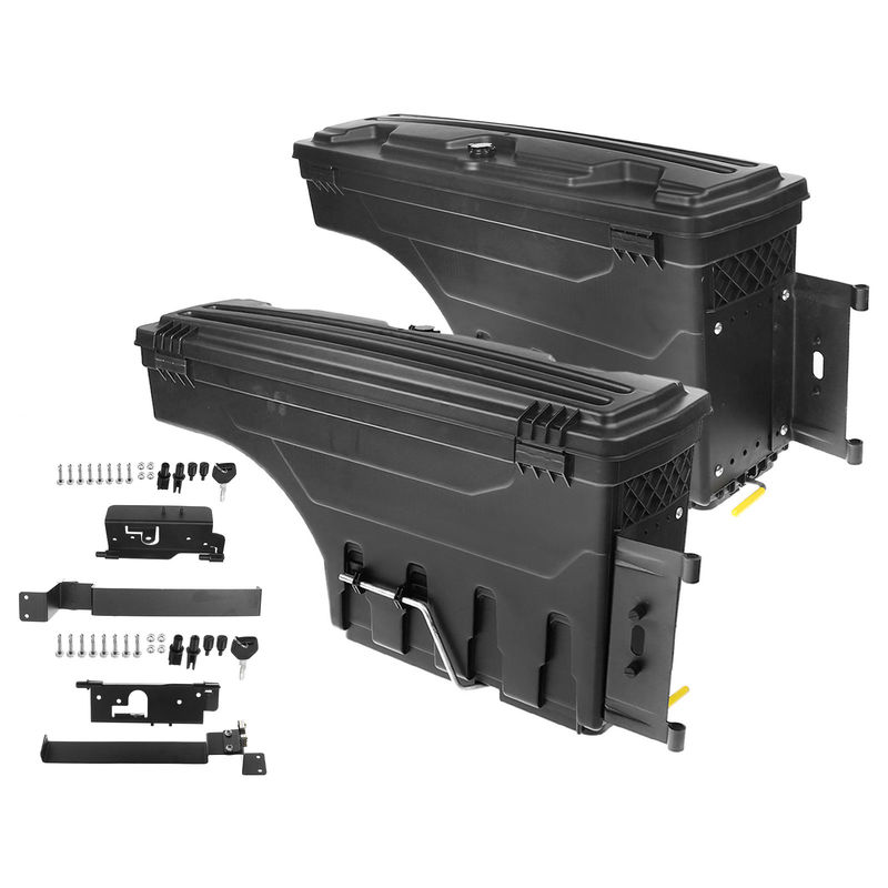 2x Rear Truck Bed Storage Box ToolBox for Ram 1500 2019-2021 New Body Style