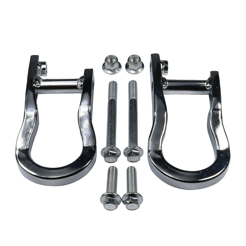 2x Chrome Front Tow Hooks for Chevrolet GMC Silverado Sierra 1500 2007-2019