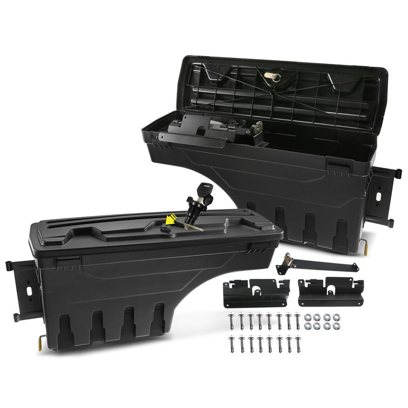 2x Rear Truck Bed Storage Box ToolBox for Chevy Silverado 1500 GMC Sierra