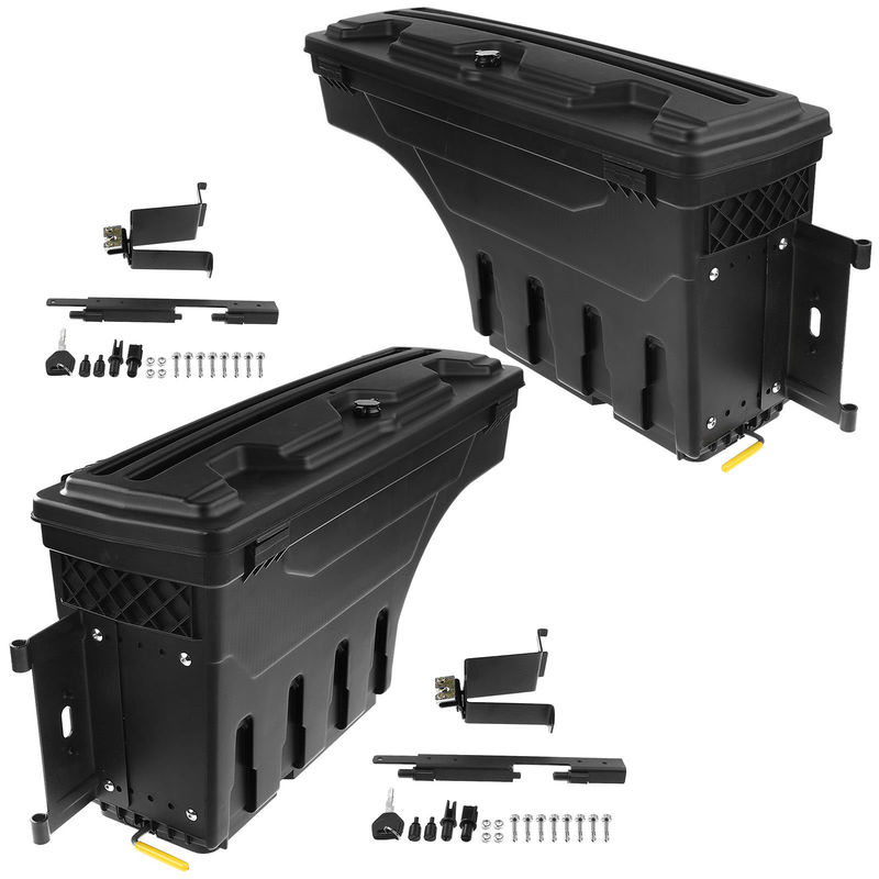 2x Rear Truck Bed Storage Box Toolbox for Chevy Silverado 1500 GMC Sierra 1500