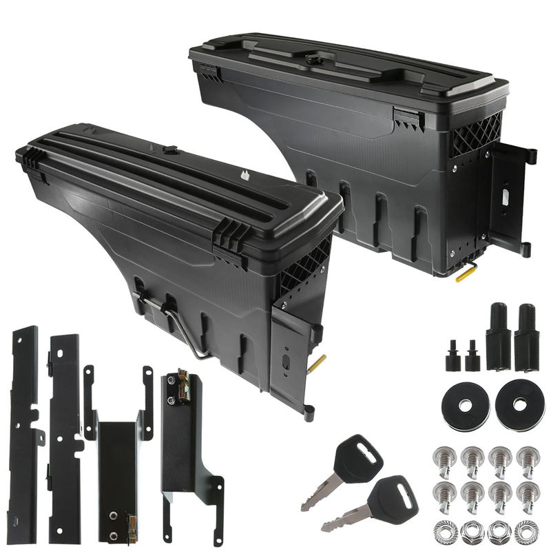 2x Rear Truck Bed Storage Box Toolbox for Ford F-250 F-350 Super Duty 2017-2020