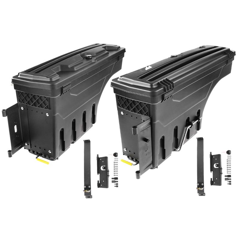 2x Rear Truck Bed Storage Box ToolBox for Nissan Frontier 2005-2019 Titan