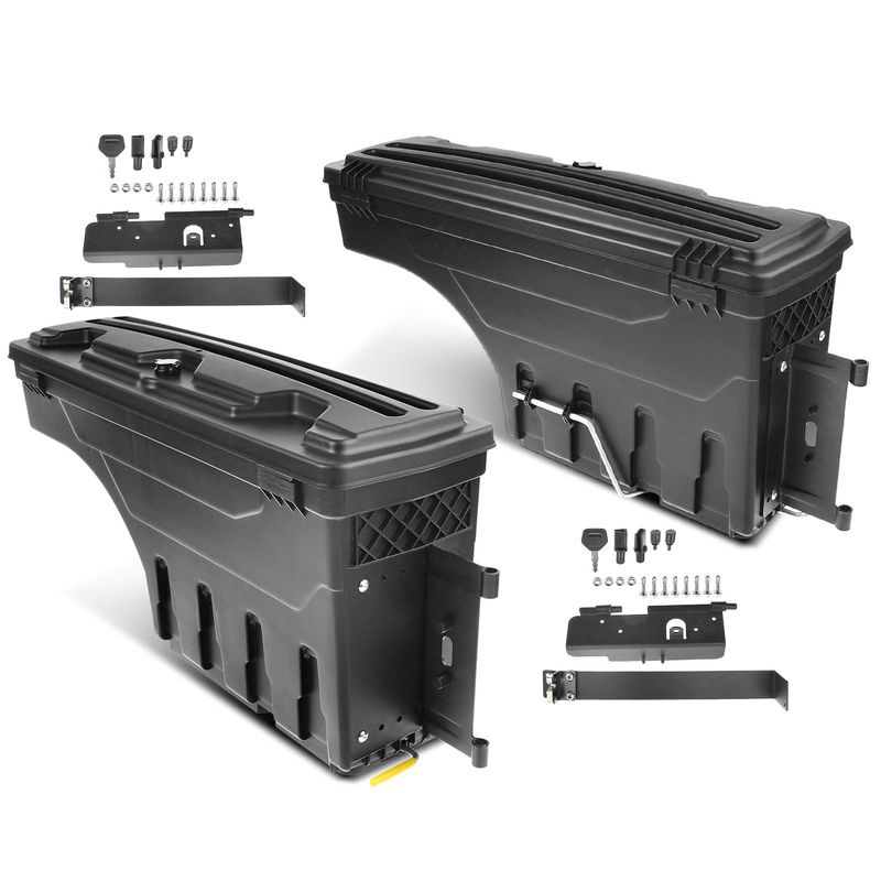 2x Rear Storage Box Toolbox for Ford F-250 F-350 Super Duty 1999-2016