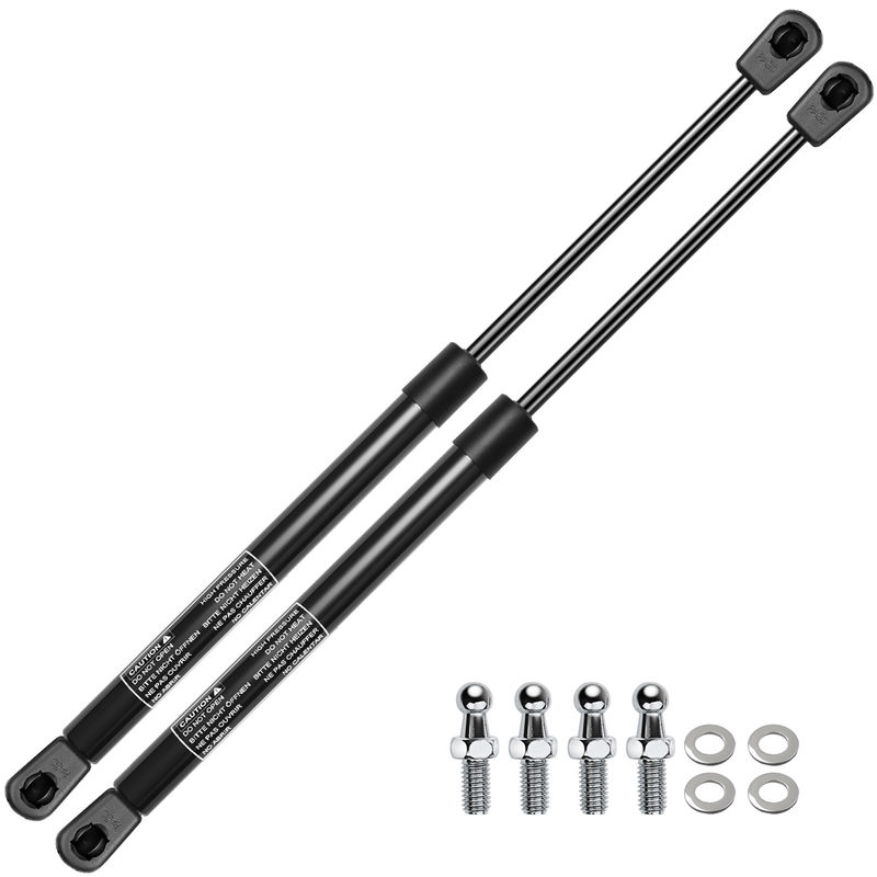 2x Universal Lift Supports Gas Struts with Spike Extended Length 16.46in. 45lbs