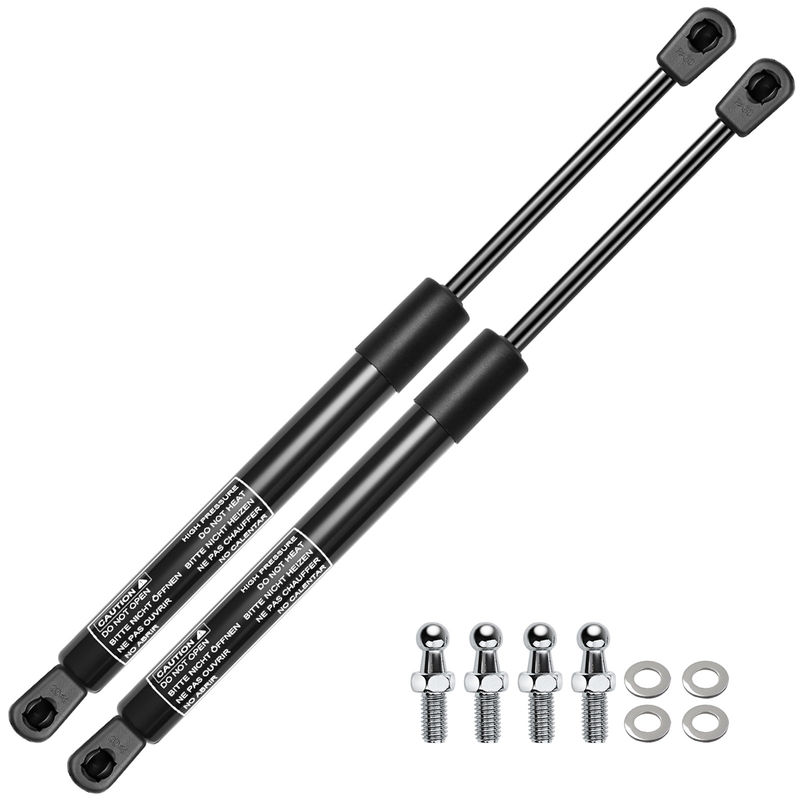 2x Universal Lift Supports Gas Struts with Spike Extended Length 13.98in. 24lbs