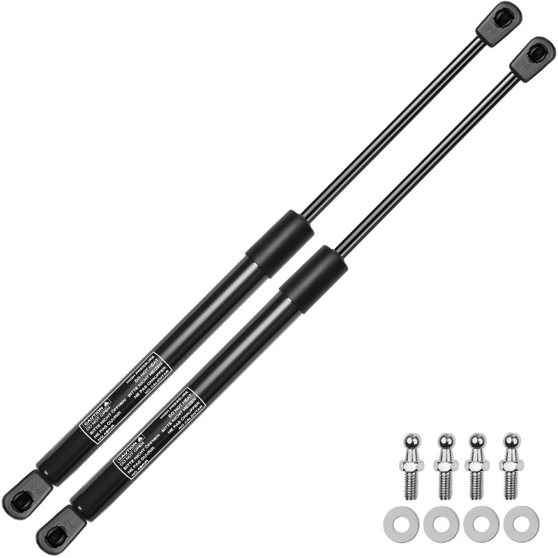2x Universal Lift Supports Gas Struts with Spike Extended Length 15.98in. 9.92in. 60lbs