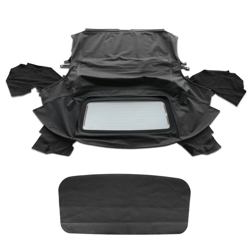 Black Convertible Soft Top with Glass Window for Toyota MR2 Spyder 2000-2006
