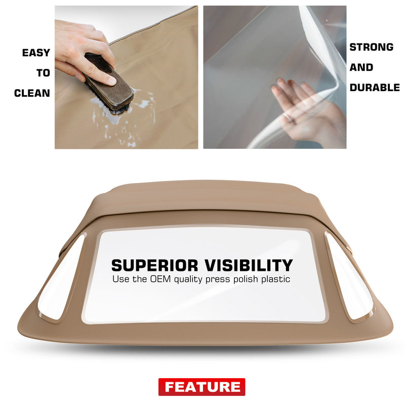 Tan Convertible Soft Top for Mercedes-Benz R129 SL320 SL500 SL600 300SL 500SL
