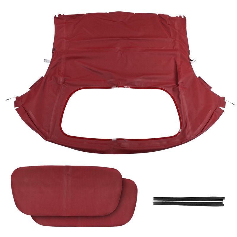 Burgundy Convertible Soft Top with Plastic Window for Porsche Boxster 1997-2002