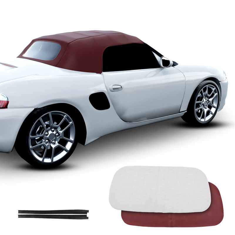 Burgundy Convertible Soft Top with Plastic Window for Porsche Boxster 1997-2002