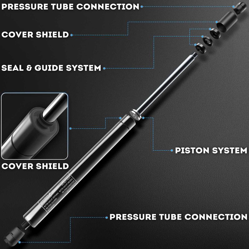 2x Rear Tailgate Lift Supports Shock Struts for Nissan 240SX 1991-1993 Hatchback