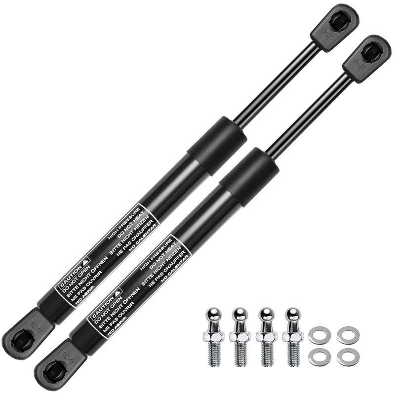 2x Universal Lift Supports Gas Struts with Spike Extended Length 11.57in. 24lbs