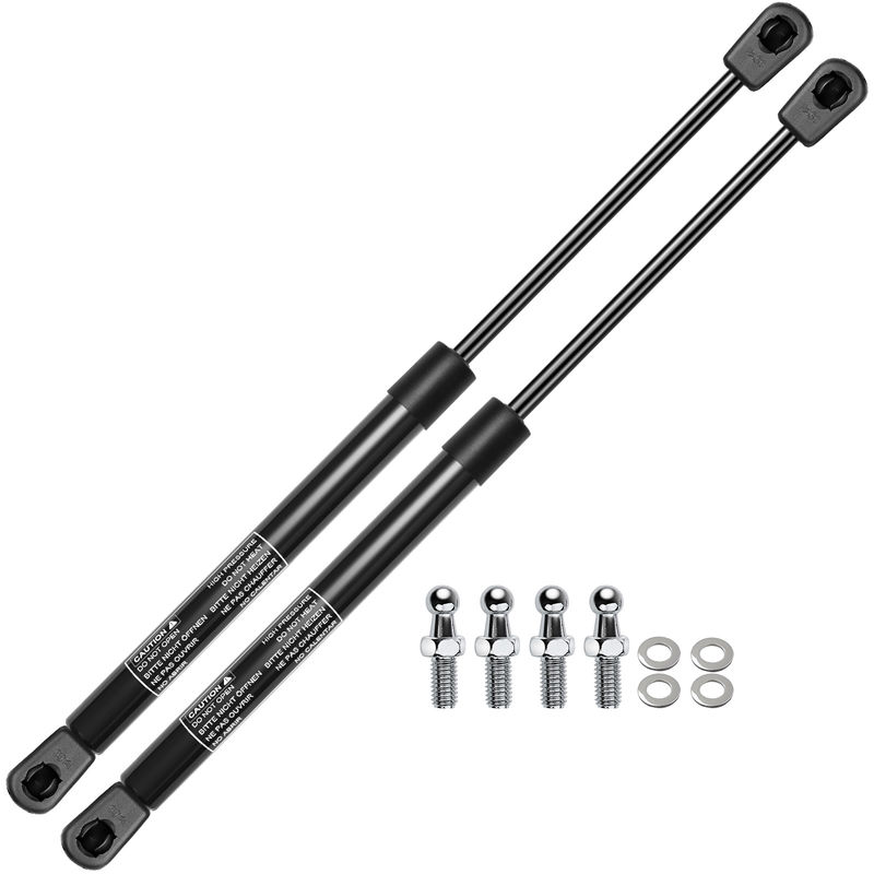 2x Universal Lift Supports Gas Struts with Spike Extended Length 20.83in. 60lbs