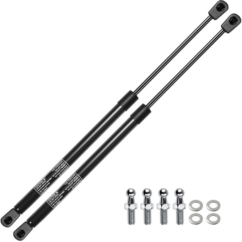 2x Universal Lift Supports Gas Struts with Spike Extended Length 19.69in. 20lbs