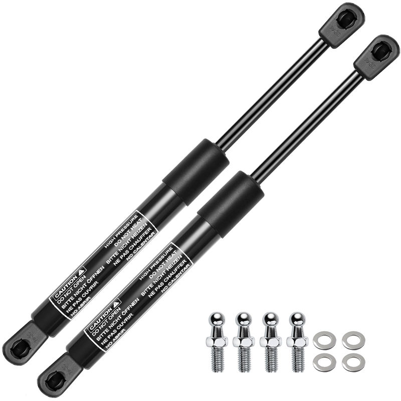 2x Universal Lift Supports Gas Struts with Spike Extended Length 15.71in. 38lbs