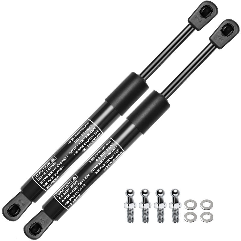 2x Universal Lift Supports Struts Gas Springs with Spike Extended Length 17.13in.