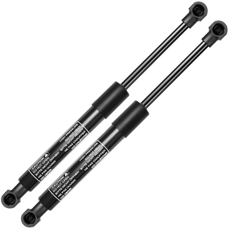2x Universal Lift Supports Gas Struts Extended Length 15.71in. 28lbs with Spike