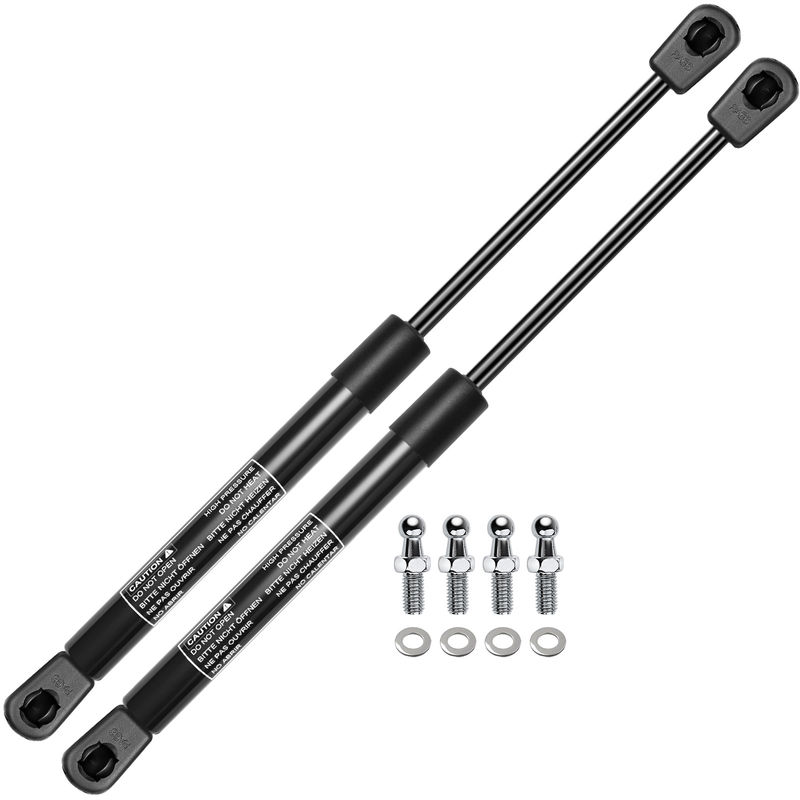 2x Universal Lift Supports Gas Struts with Spike Extended Length 15.7in. 45lbs