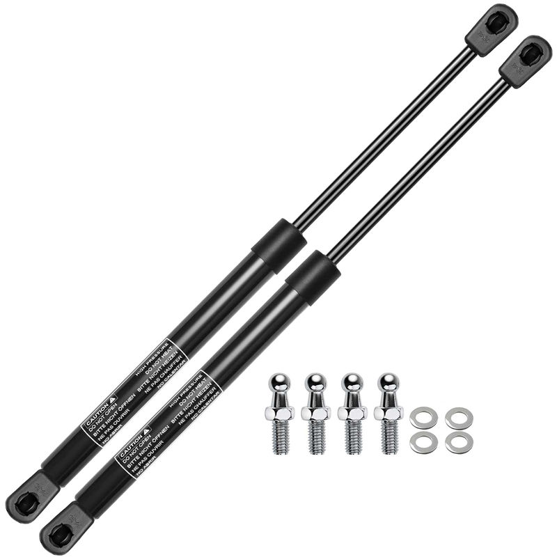 2x Universal Lift Supports Gas Struts with Spike Extended Length 16.06in. 28lbs