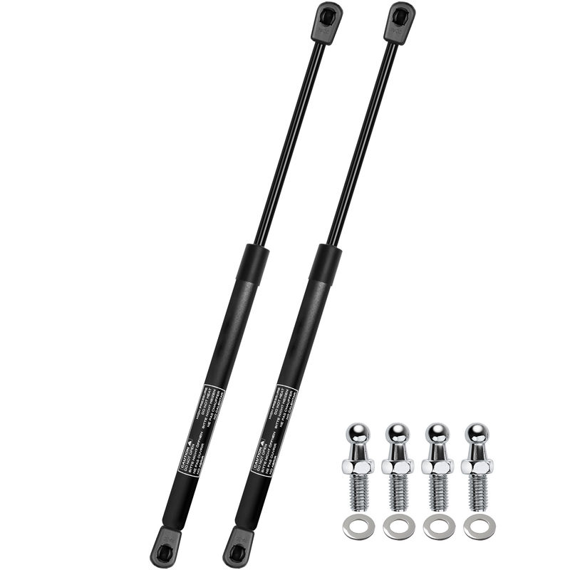 2x Universal Lift Supports Gas Struts with Spike Extended Length 17.13in. 55lbs