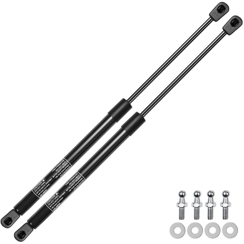2x Universal Lift Supports Gas Struts with Spike Extended Length 23.86in. 20lbs