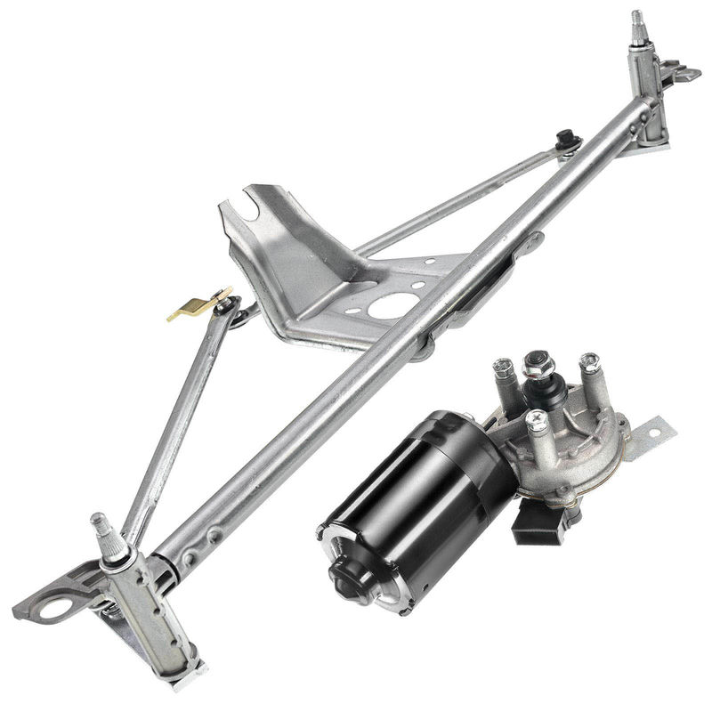 2x Front Windshield Wiper Linkage & Motor Assembly for Volkswagen Golf 1994-1999