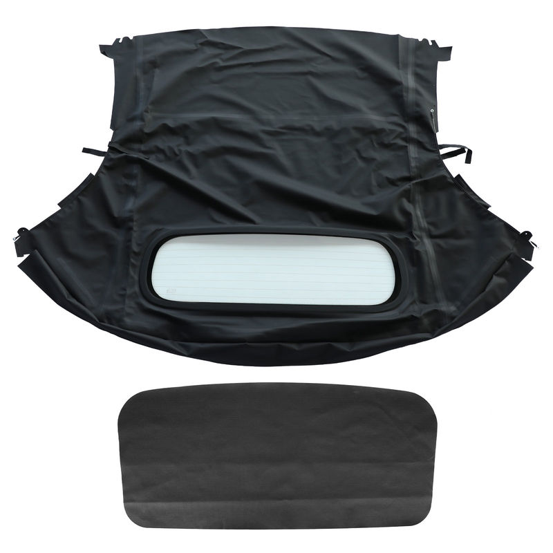 Blakc Convertible Soft Top with Plastic Window for Porsche Boxster 1997-2002