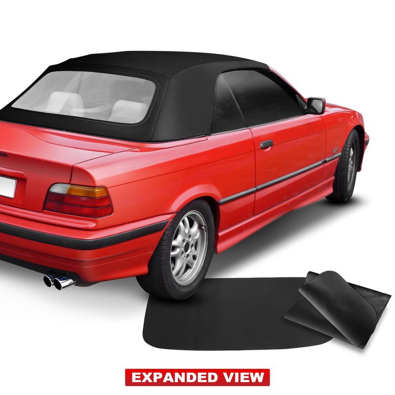 Convertible Soft Top w/ Plastic Window for BMW E36 318i 323i 325i 328i M3 Black