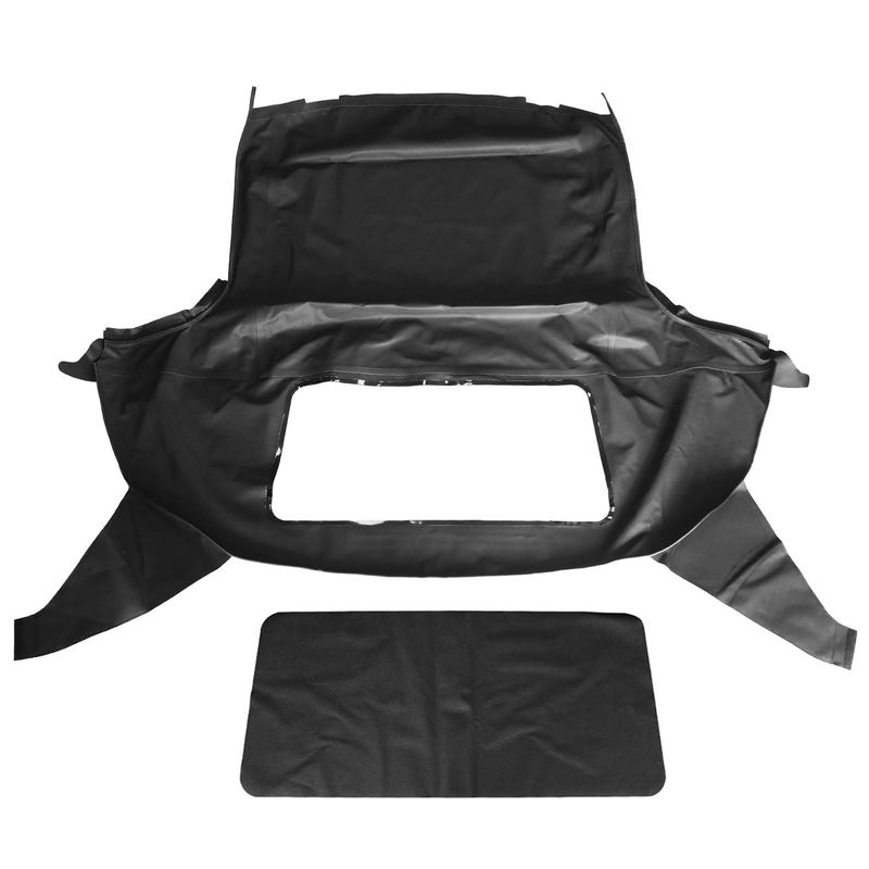 Convertible Soft Top with Plastic Window for Geo Metro 1990 1991 1992 1993 Black