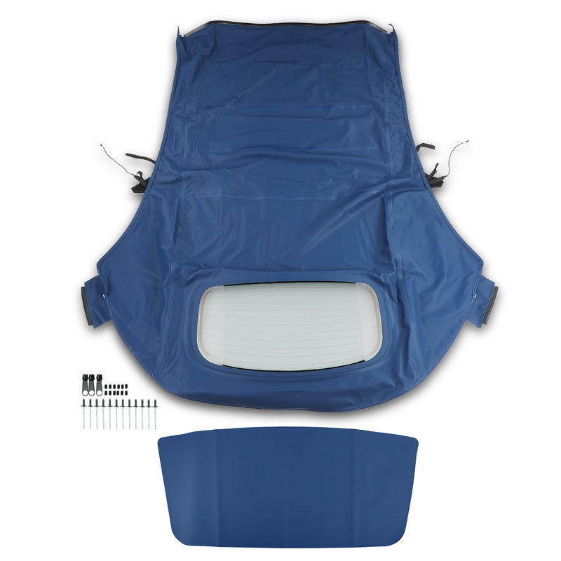 Blue Convertible Soft Top with Glass Window for Volkswagen VW Beetle 2003-2010